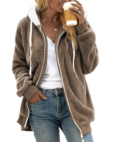 Ivy | Fleece Hoodie with Zipper - Warm and Comfortable