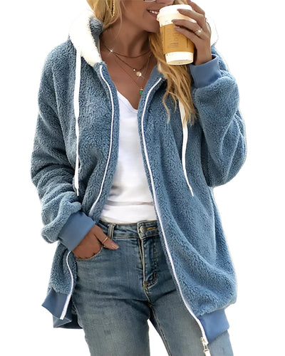 Ivy | Fleece Hoodie with Zipper - Warm and Comfortable