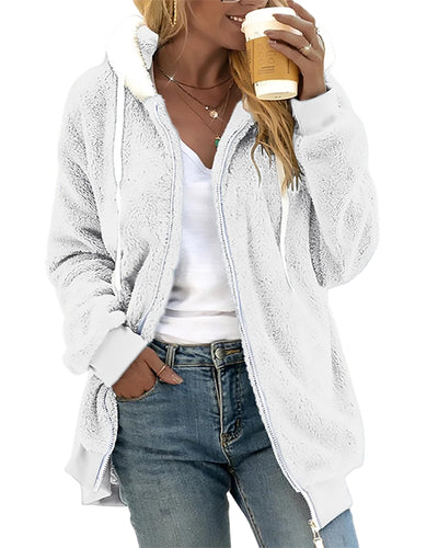 Ivy | Fleece Hoodie with Zipper - Warm and Comfortable