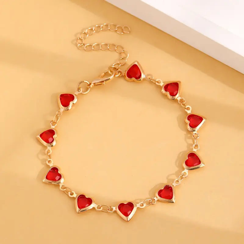 Ophelyra Garnetelle Gold Bracelet