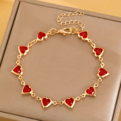 Ophelyra Garnetelle Gold Bracelet