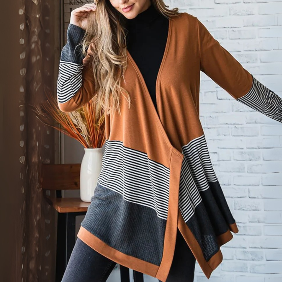 Jane - Casual Striped Cardigan