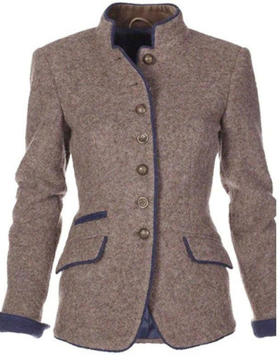 Cameron | Elegant High Collar Cardigan