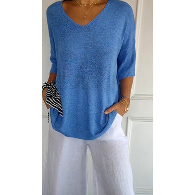 LEA | V-NECK SWEATER