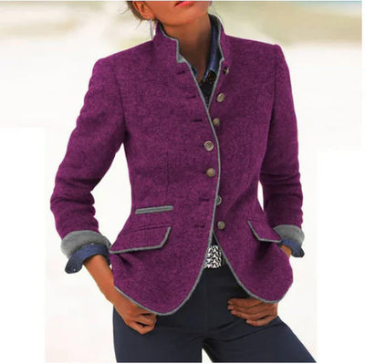Cameron | Elegant High Collar Cardigan