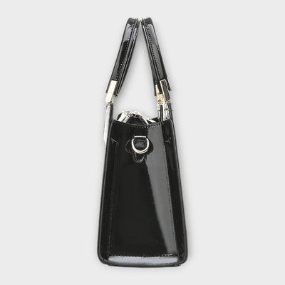 Clara | Glossy Crocodile Pattern Handbag